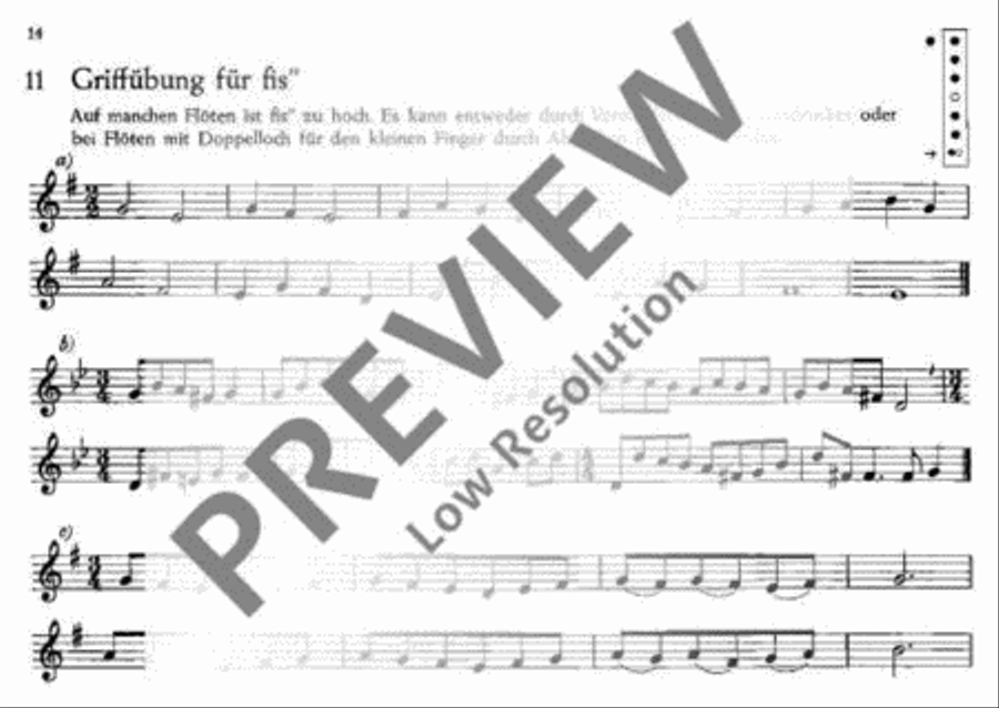Die kleine Übung Die kleine Übung Soprano Recorder scores gallery preview page 15