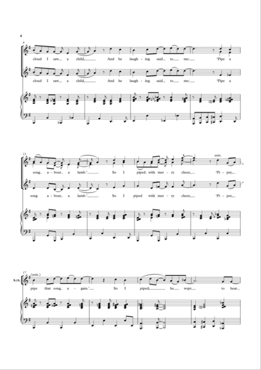 Jazz Songs of Innocence Jazz Songs of Innocence SSA scores gallery preview page 4