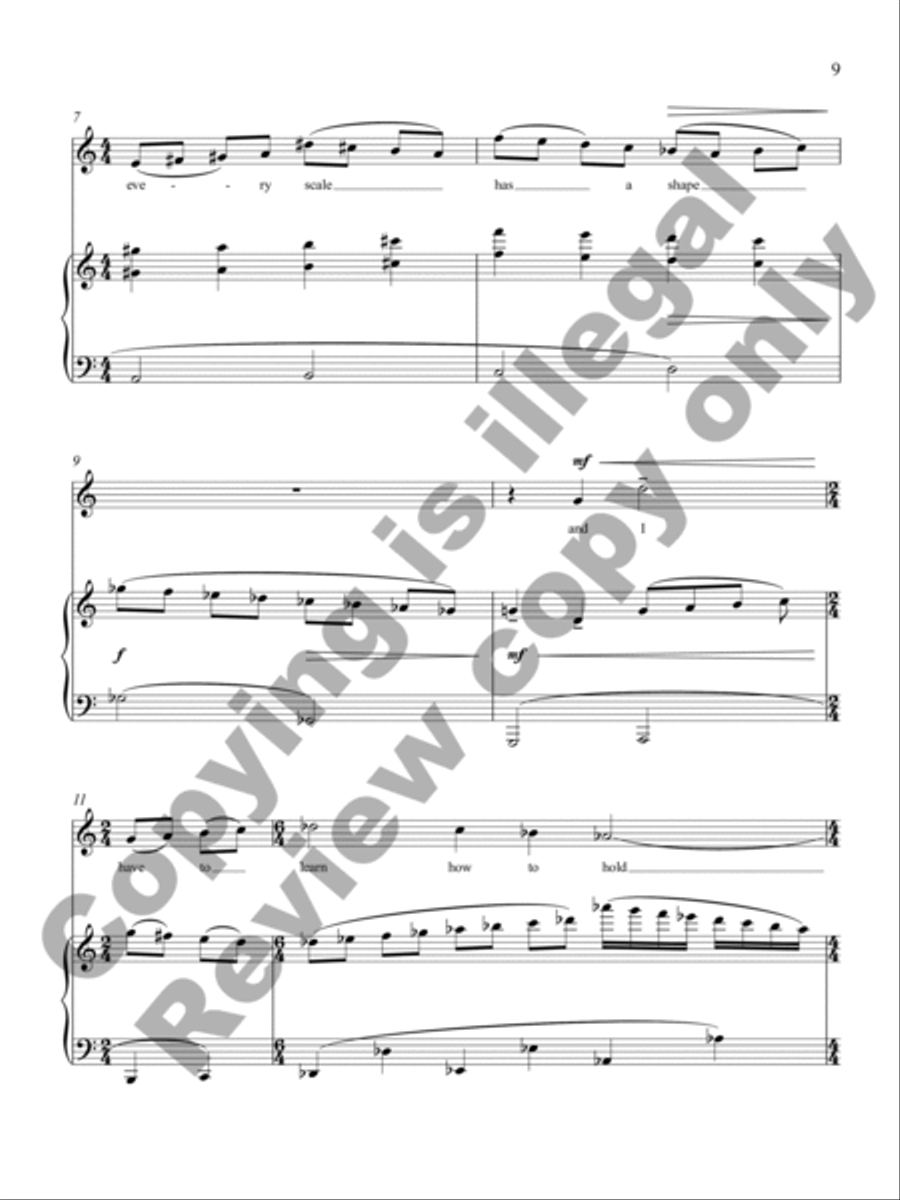 Piano Lessons Tenor Voice scores gallery preview page 8