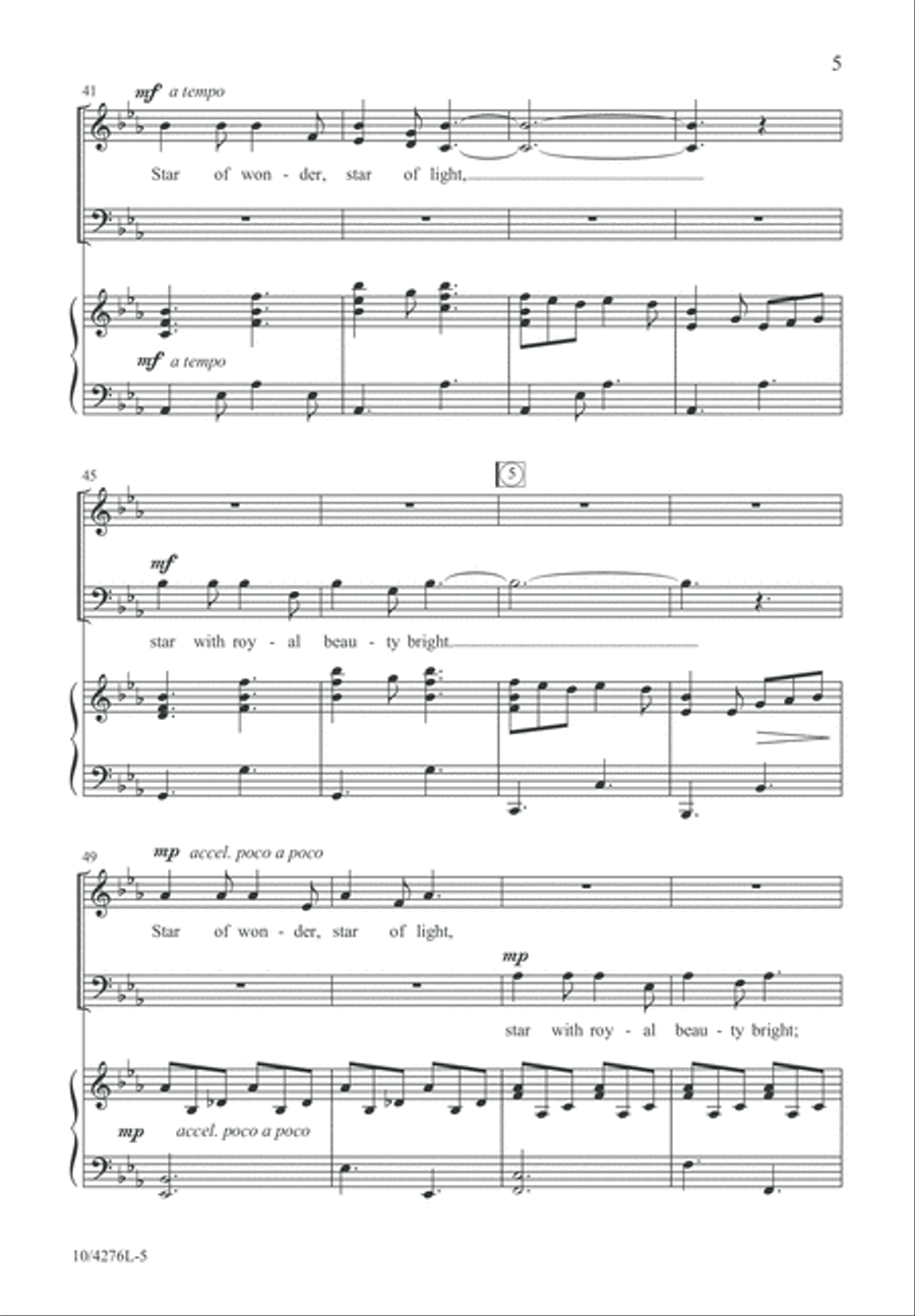 Heavenly Star 4-Part scores gallery preview page 5