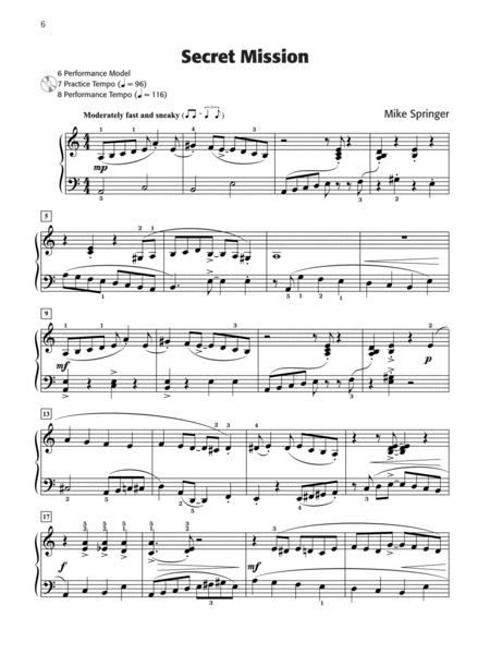 Not Just Another Scale Book, Book 1 by Mike Springer Piano Method - Sheet Music