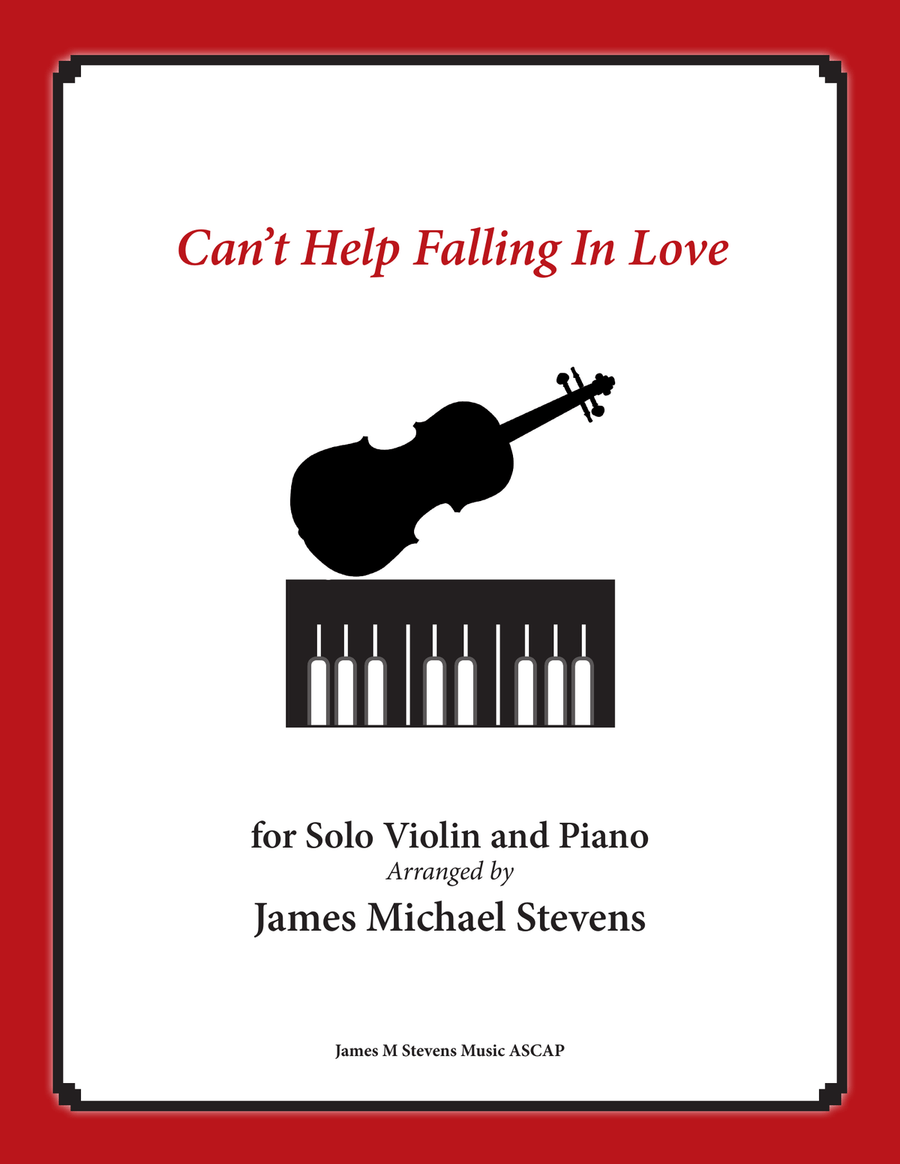 Can't Help Falling In Love Violin Solo scores gallery preview page 1