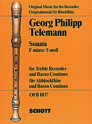 Book cover for Sonata in F minor