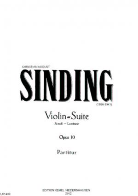 Suite a-moll : fur Violine mit Orchesterbegleitung, opus 10