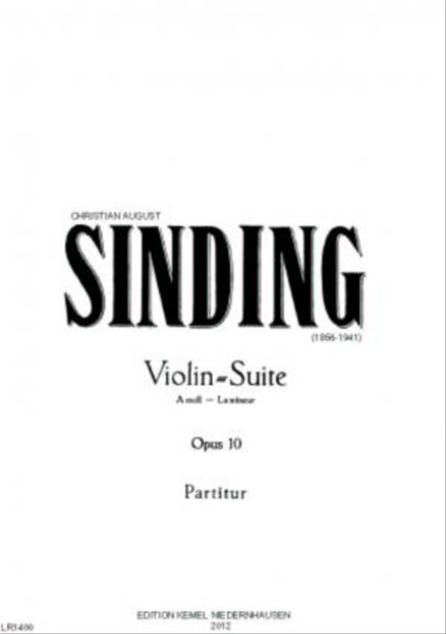 Suite a-moll Orchestra scores gallery preview page 1