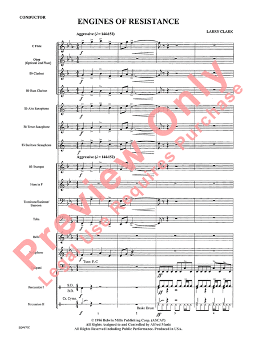 Engines of Resistance Concert Band scores gallery preview page 4