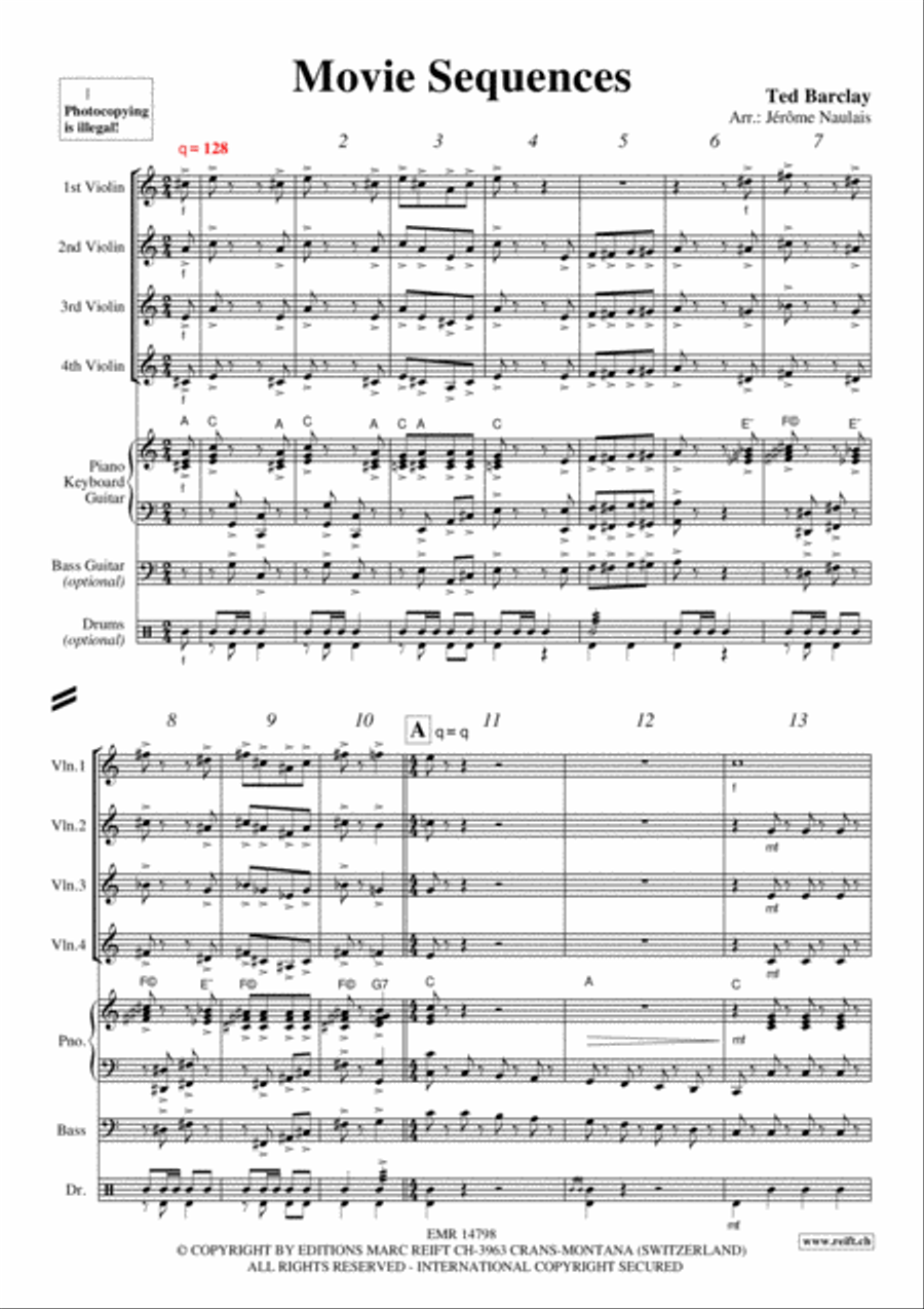 Movie Sequences Violin scores gallery preview page 3