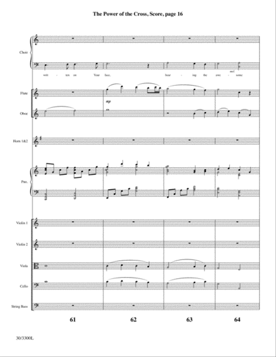 The Power of the Cross - Instrumental Ensemble Score and Parts image number null