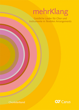 Book cover for mehrKlang. Geistliche Lieder fur Chor und Instrumente in flexiblen Arrangements