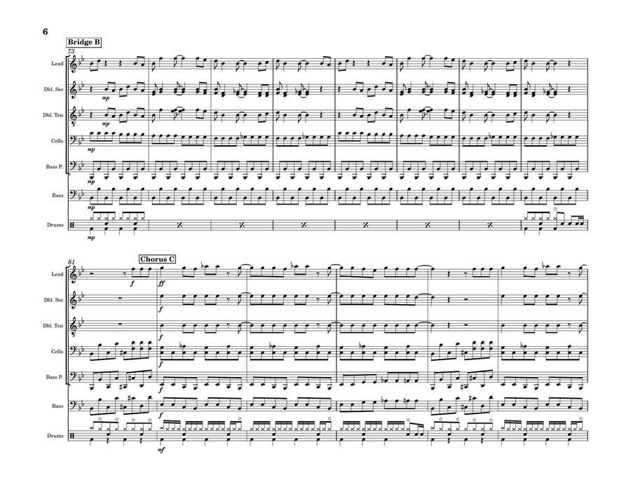 Does Your Mother Know Steel Drum Band scores gallery preview page 6