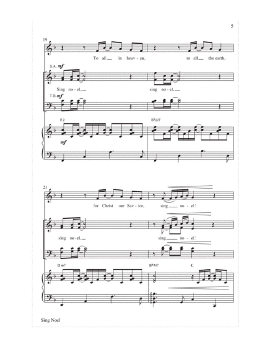 Sing Noel 4-Part scores gallery preview page 6