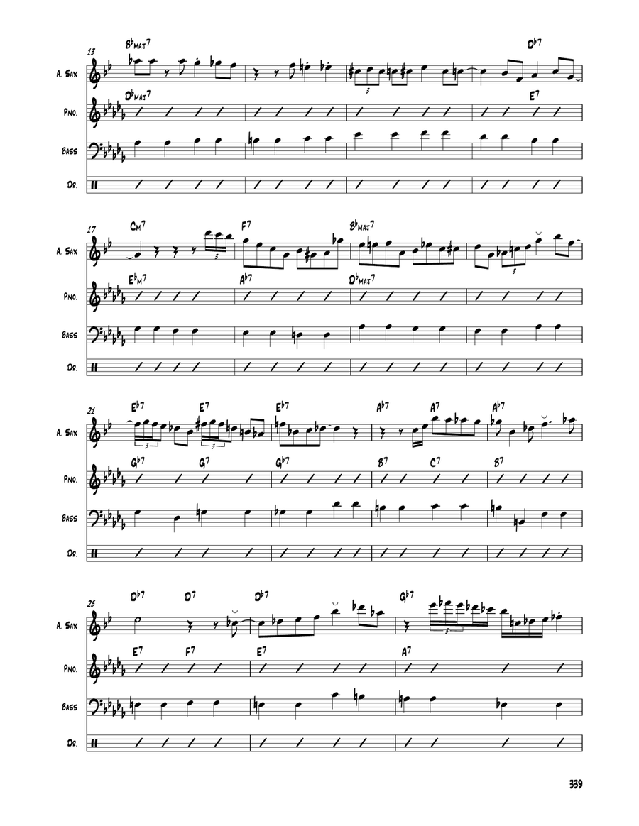 Relaxin' With Lee Saxophone Solo scores gallery preview page 2