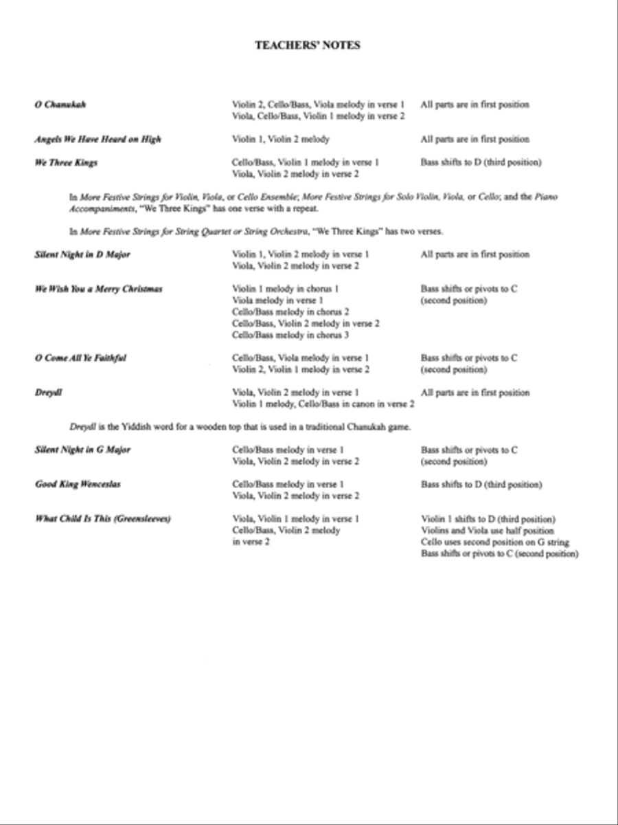 More Festive Strings for String Quartet or String Orchestra String Quartet scores gallery preview page 9