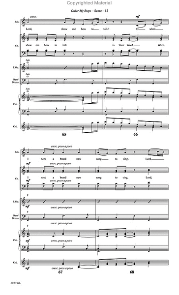 Order My Steps - Rhythm Score and Parts image number null