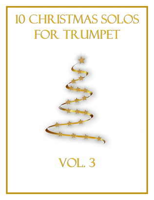 Book cover for 10 Christmas Solos for Trumpet (Vol. 3)