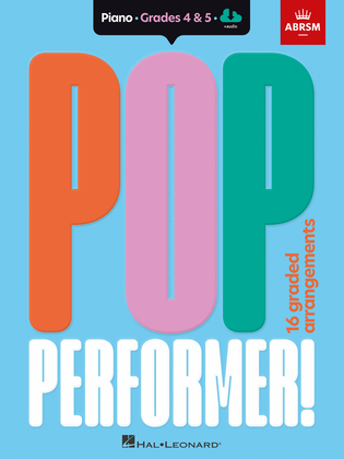 Book cover for ABRSM Pop Performer! Piano - Grade 4-5