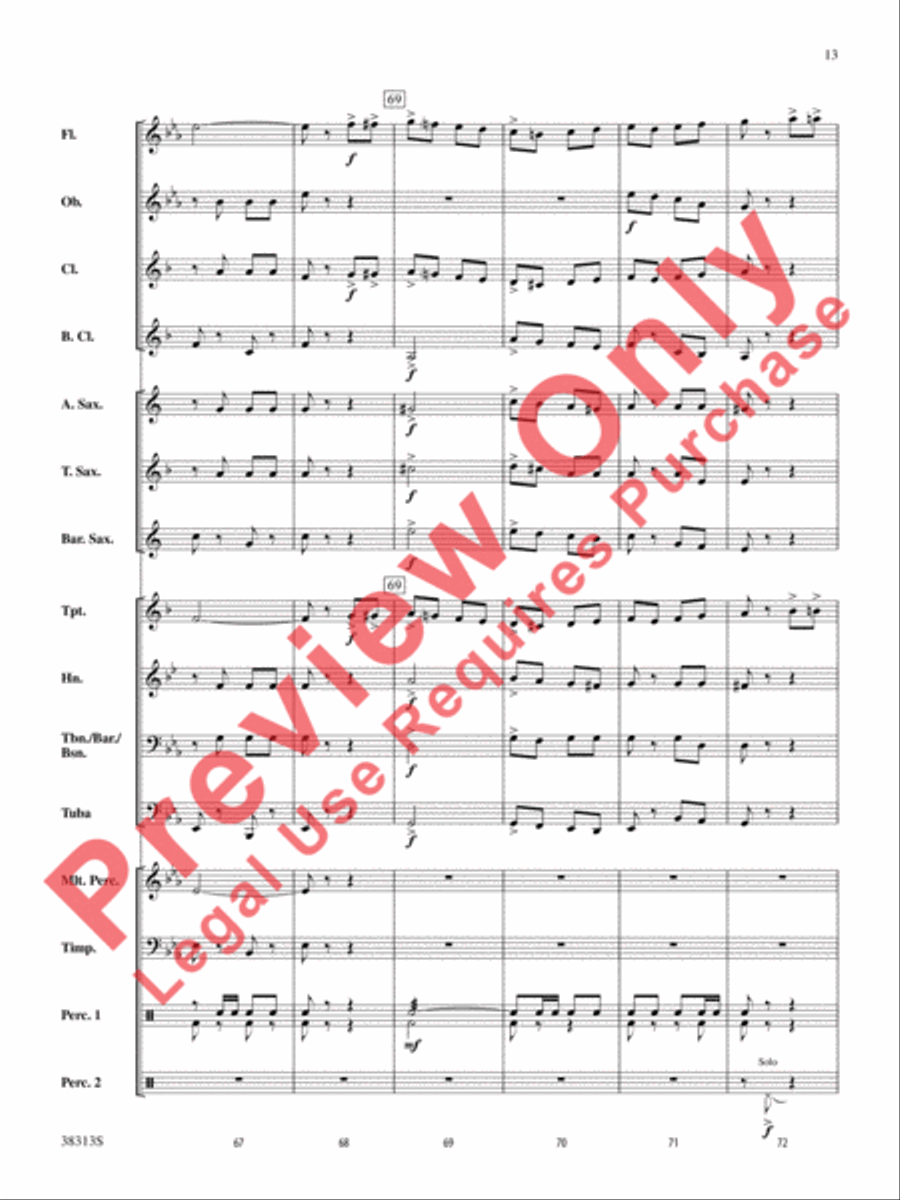 The Chimes of Liberty Concert Band scores gallery preview page 14