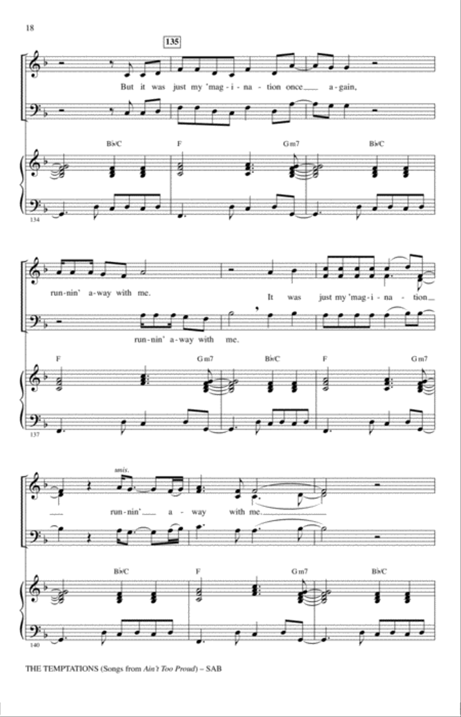 The Temptations (Songs from Ain't Too Proud) (arr. Mark Brymer) 3-Part scores gallery preview page 17