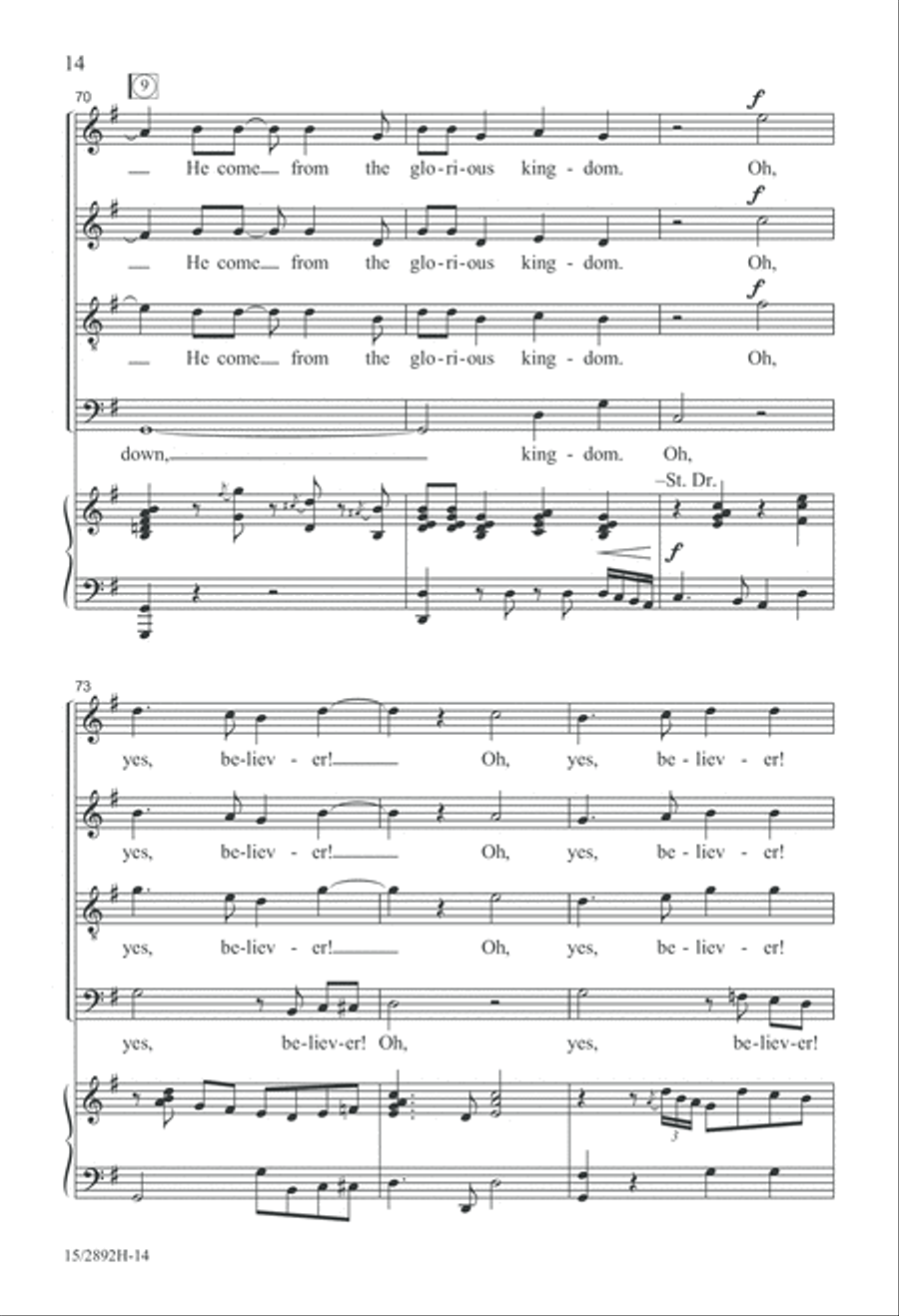 The Virgin Mary Had a Baby Boy 4-Part scores gallery preview page 15