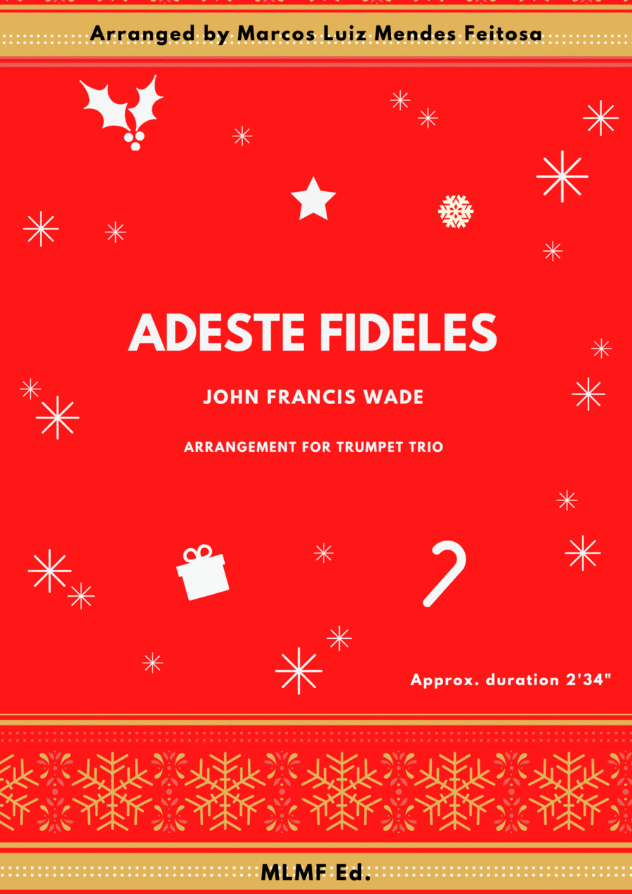 Adeste Fideles - Trumpet Trio Trumpet Trio scores gallery preview page 1