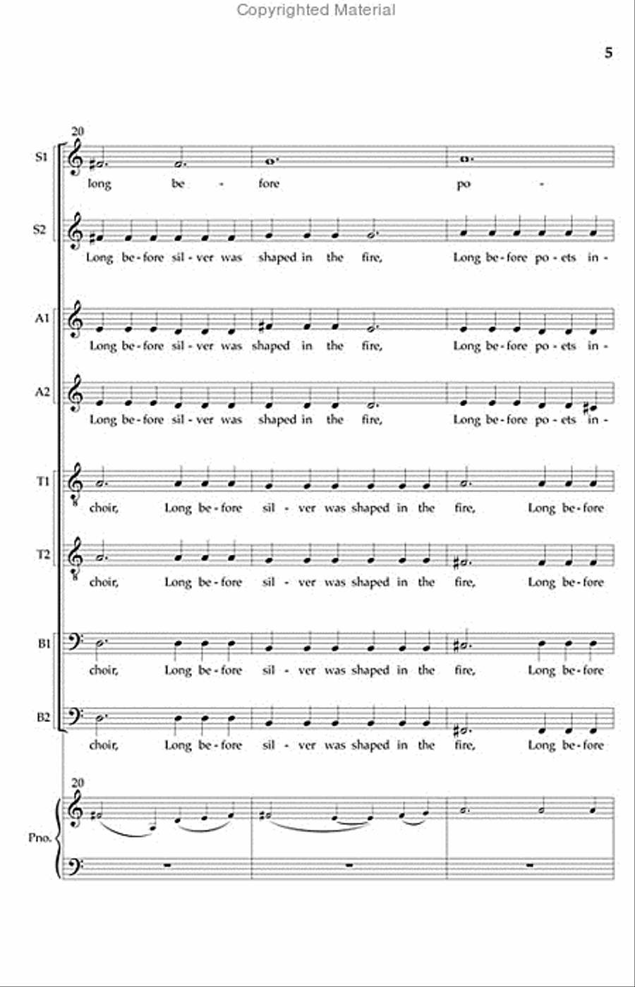 Luminous Night of the Soul (Full Score Only) Choir scores gallery preview page 4