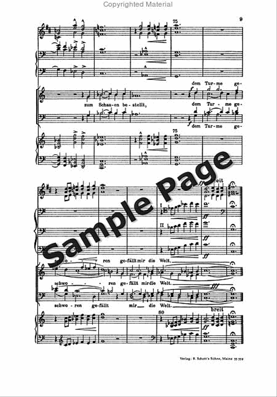 Rein W Tuermerlied TTBB scores gallery preview page 10