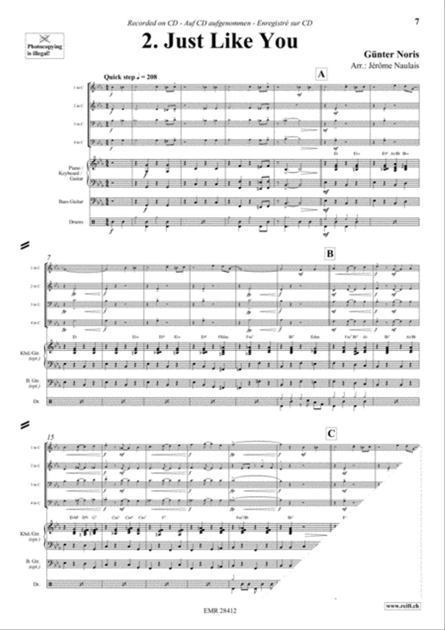 Let's Dance Volume 3 Brass Ensemble scores gallery preview page 4