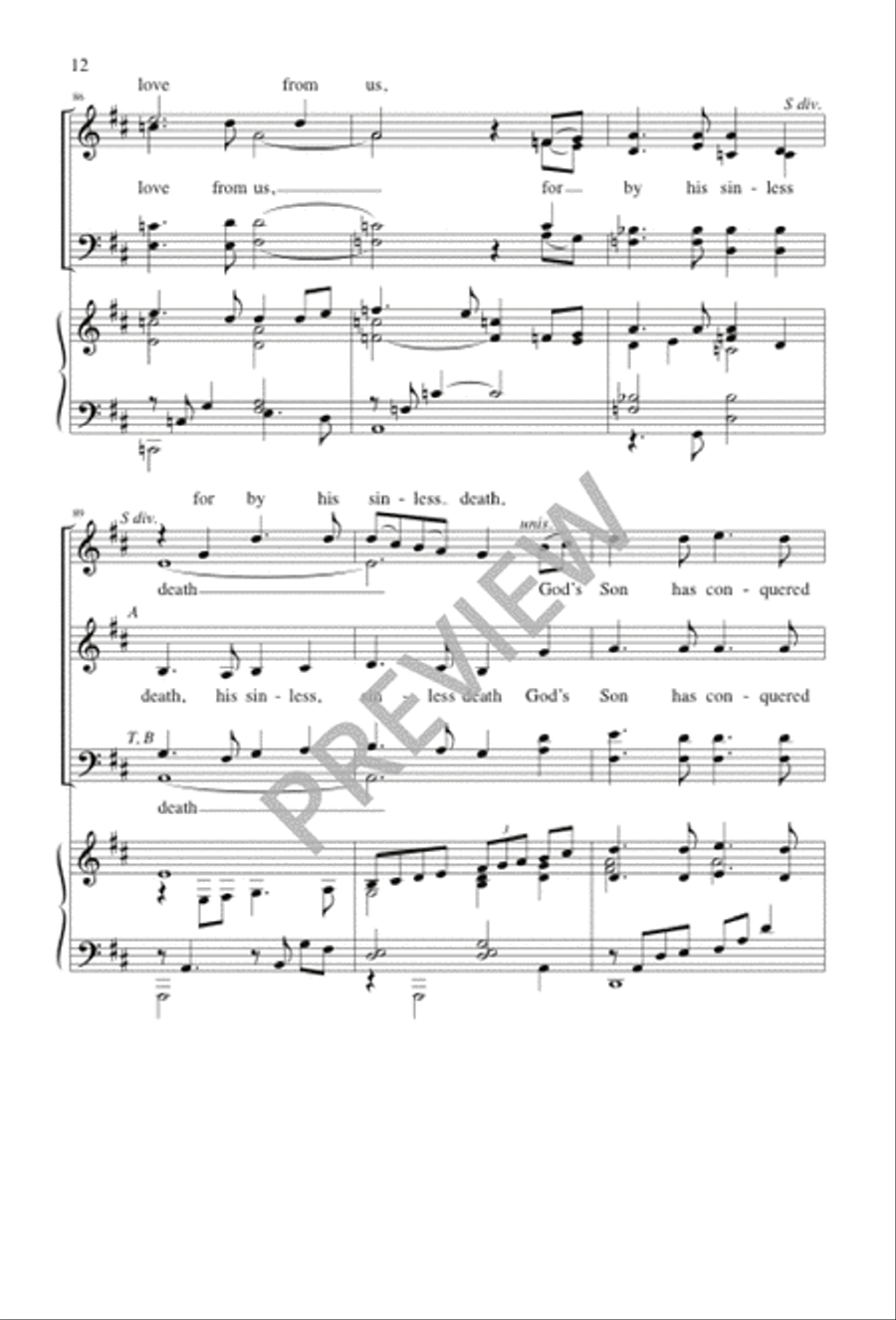 There Is Nothing Left to Fear 4-Part scores gallery preview page 12