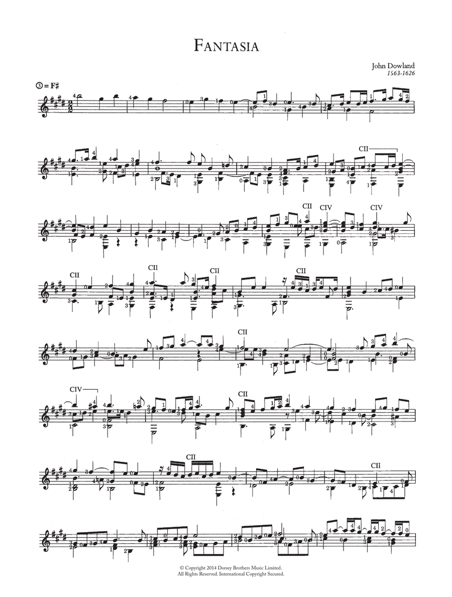 Fantasia Acoustic Guitar scores gallery preview page 1