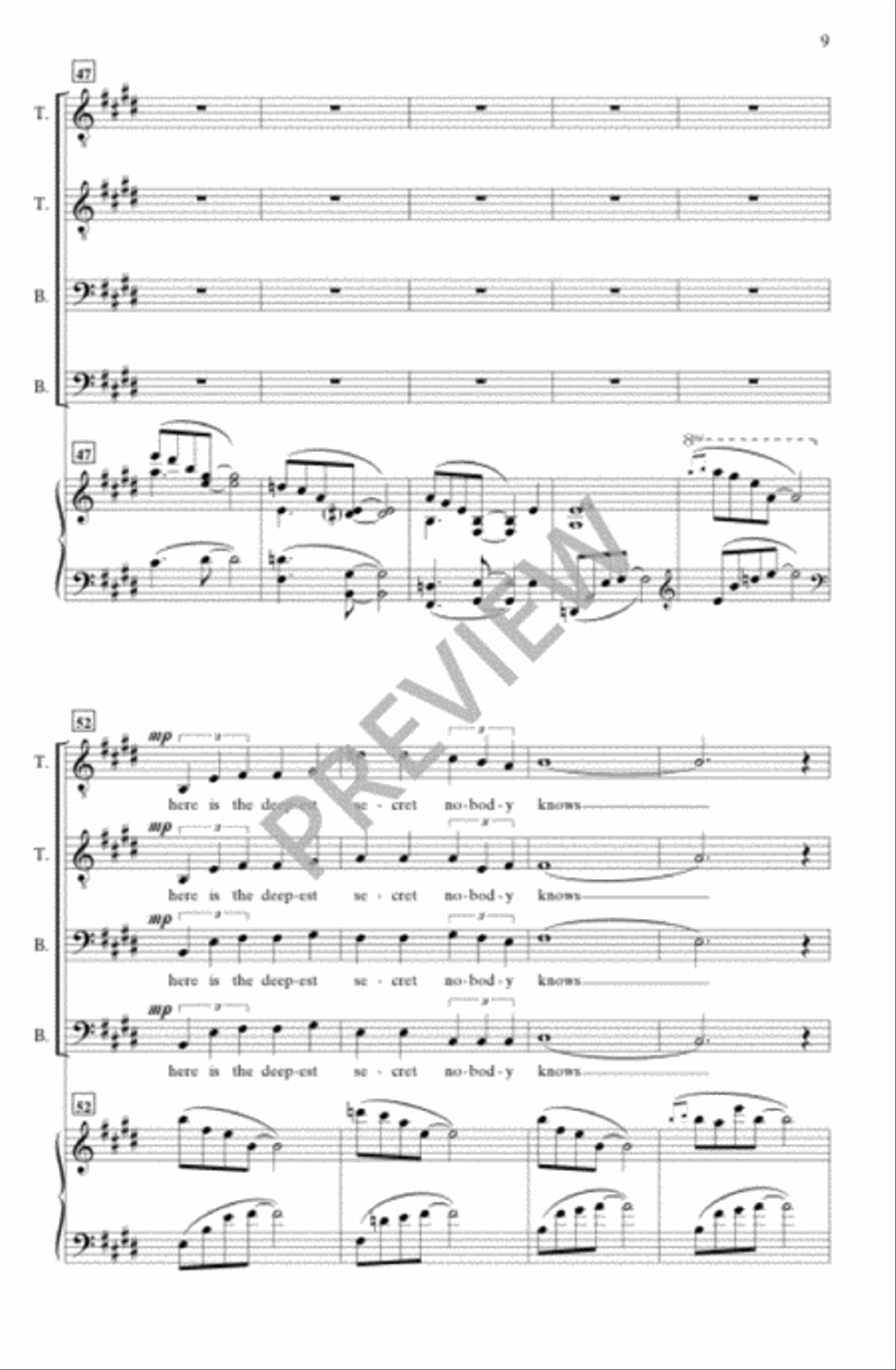 i carry your heart with me (TTBB) TTBB scores gallery preview page 8