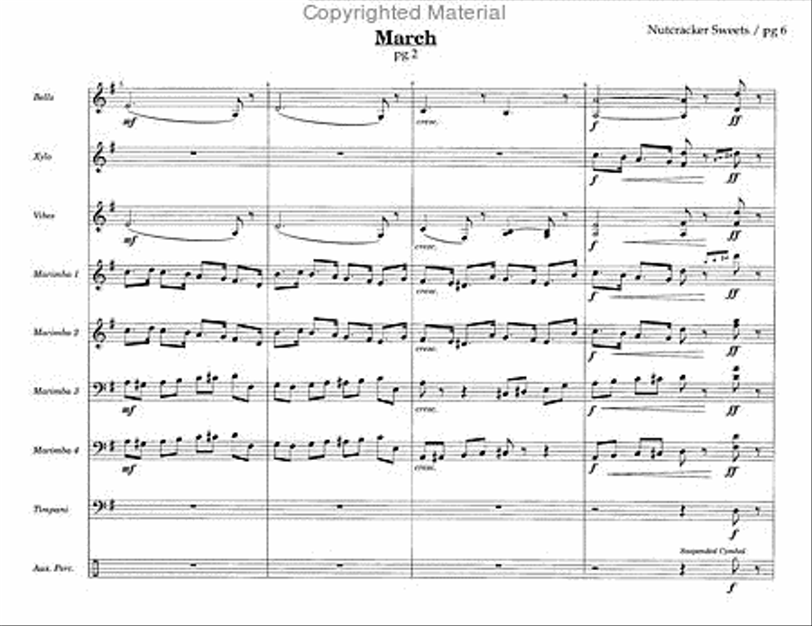 Nutcracker Sweets Percussion Ensemble scores gallery preview page 5