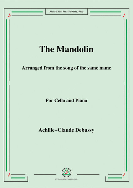 Debussy-The Mandolin,for Cello and Piano image number null