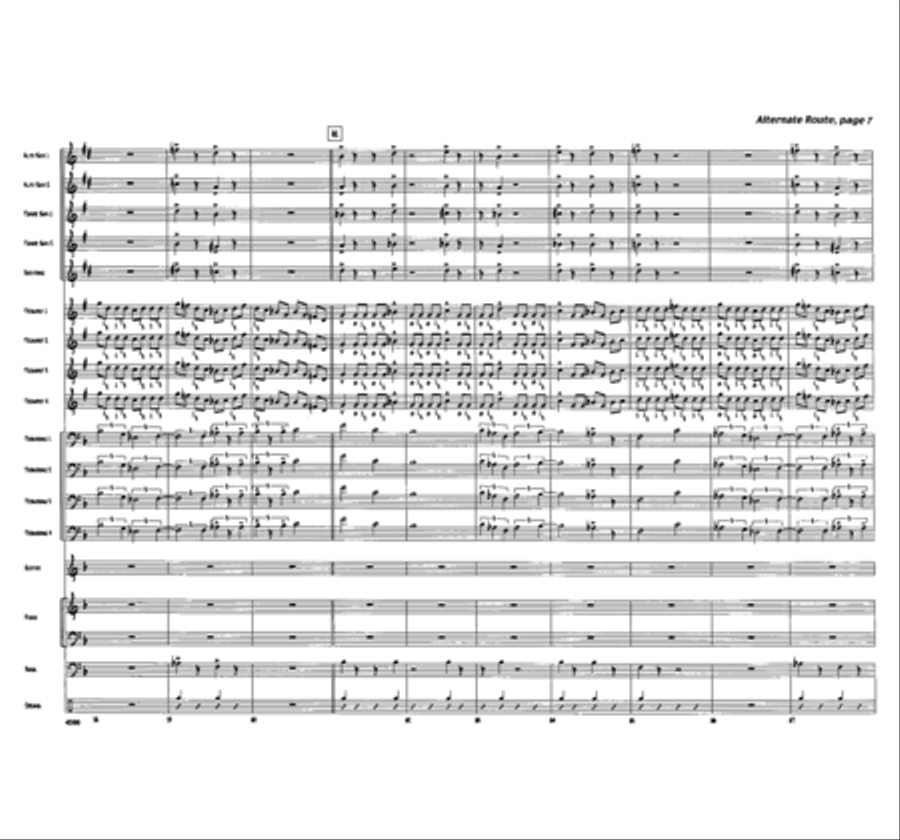 Alternate Route Jazz Ensemble scores gallery preview page 7