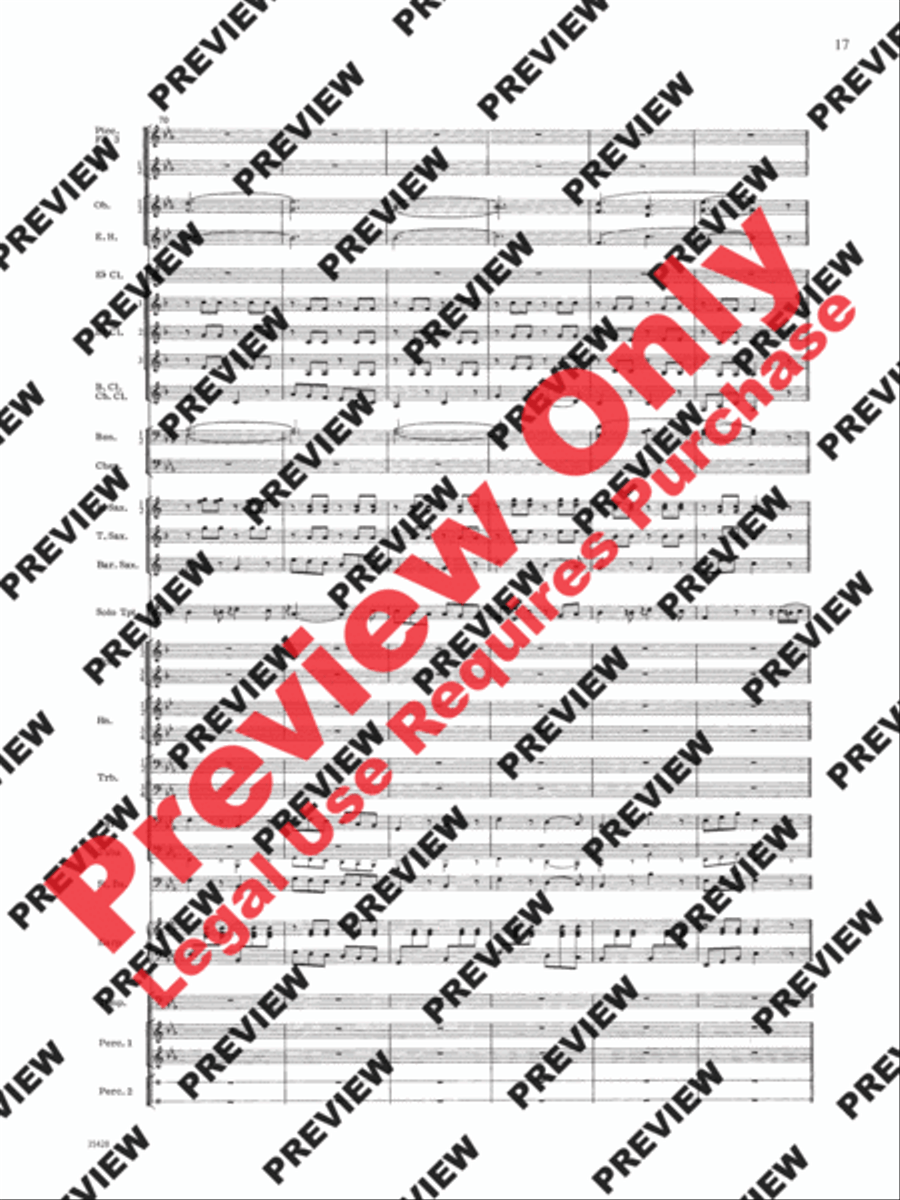 Le Carnaval de Venise Concert Band scores gallery preview page 18