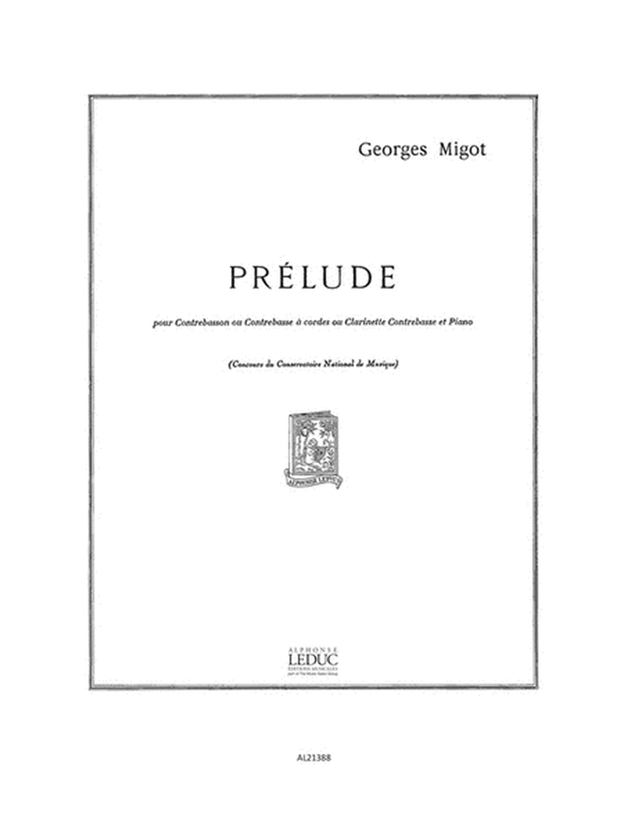 Prelude (bassoon-contra)