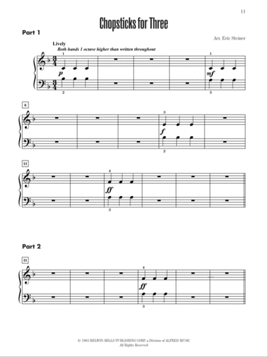 Contest Winners for Three, Book 1 Small Ensemble scores gallery preview page 5