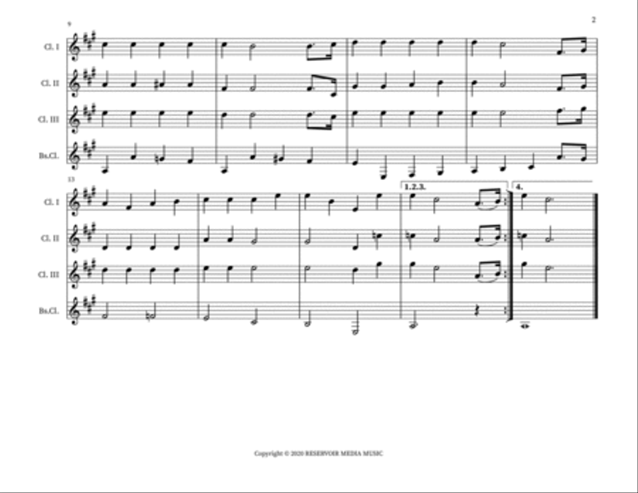 Bread And Roses Woodwind Quartet scores gallery preview page 2