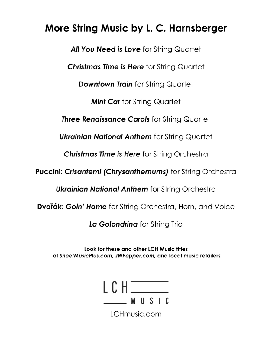 All You Need Is Love String Quartet scores gallery preview page 2