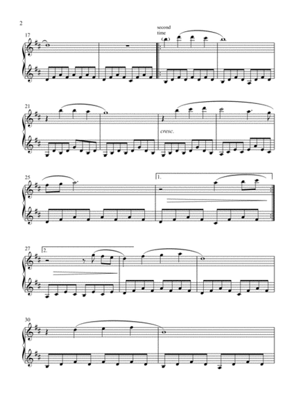 Deborah's Song (piano solo)
