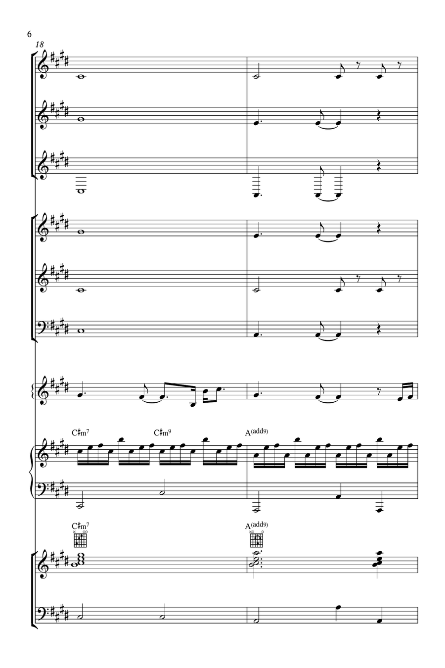How Far I'll Go Concert Band scores gallery preview page 6