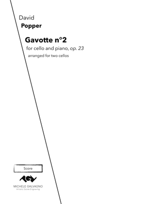 Gavotte n°2, op. 23 for two cellos