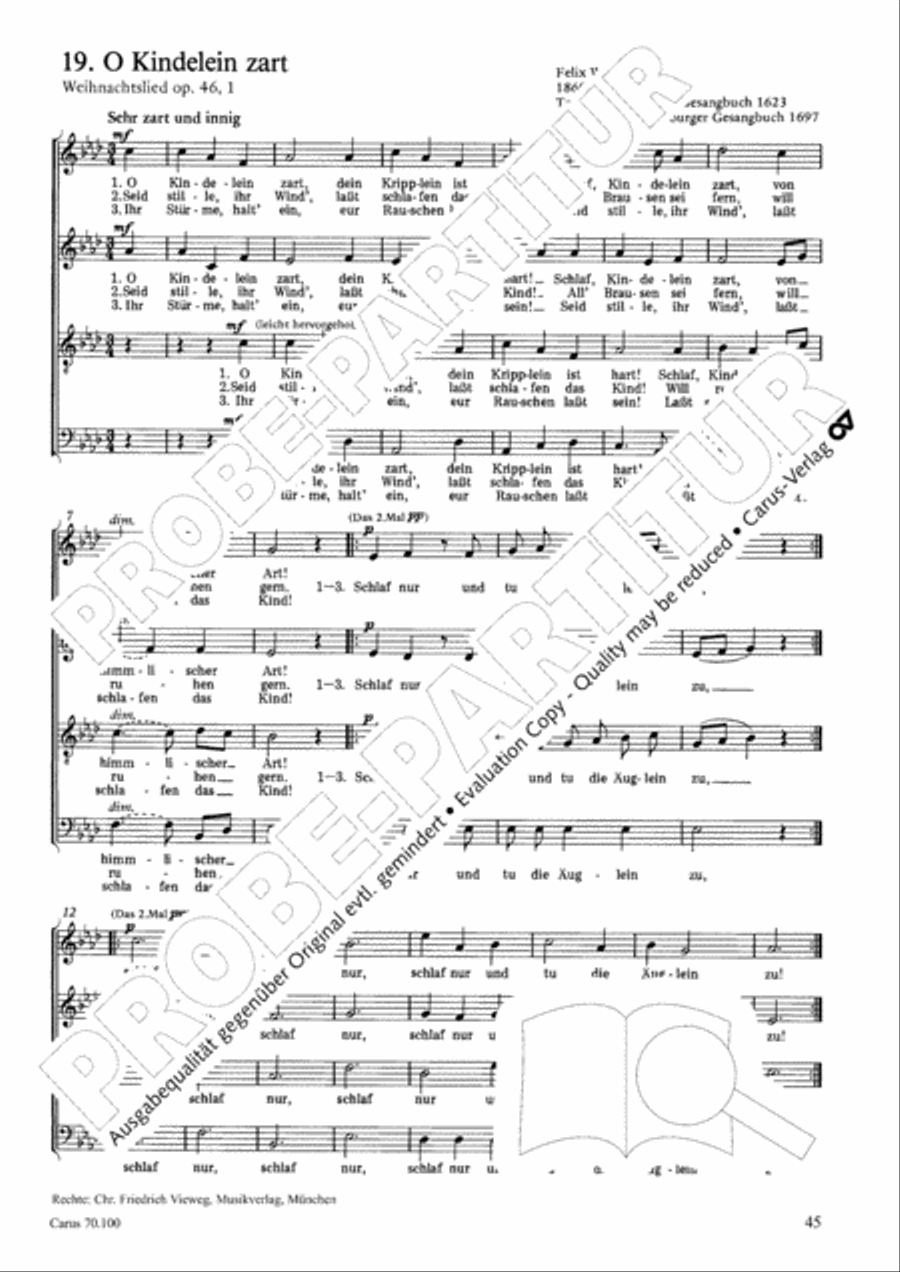 Geistliches Chorbuch der Romantik Choir scores gallery preview page 46