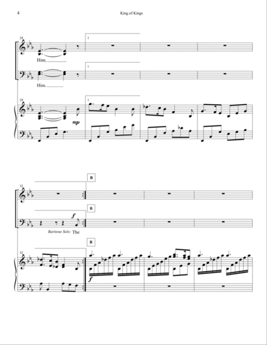 King of Kings - SATB King of Kings - SATB 4-Part scores gallery preview page 5