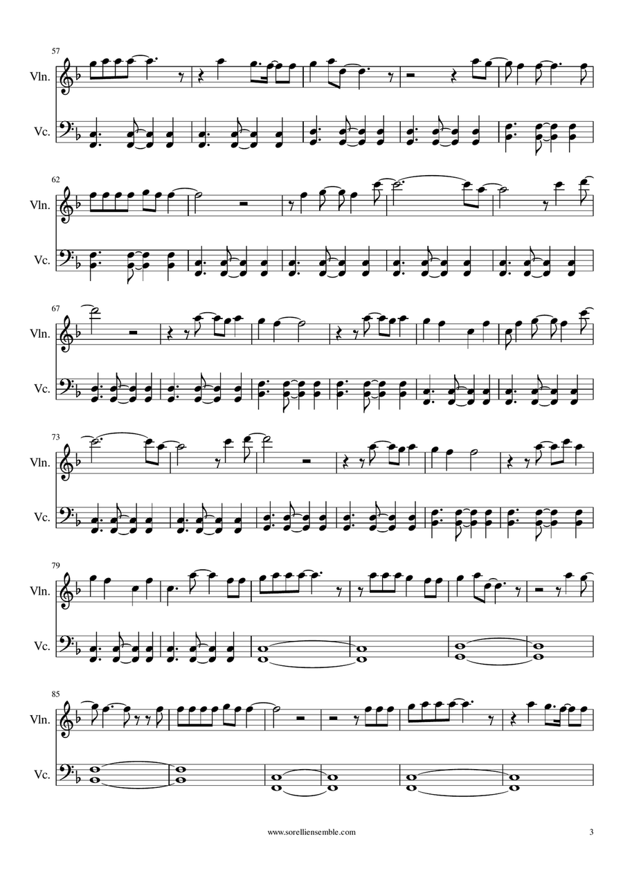 Marry You String Duet scores gallery preview page 3