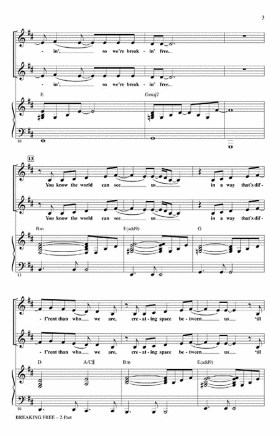 Breaking Free Breaking Free 2-Part scores gallery preview page 3