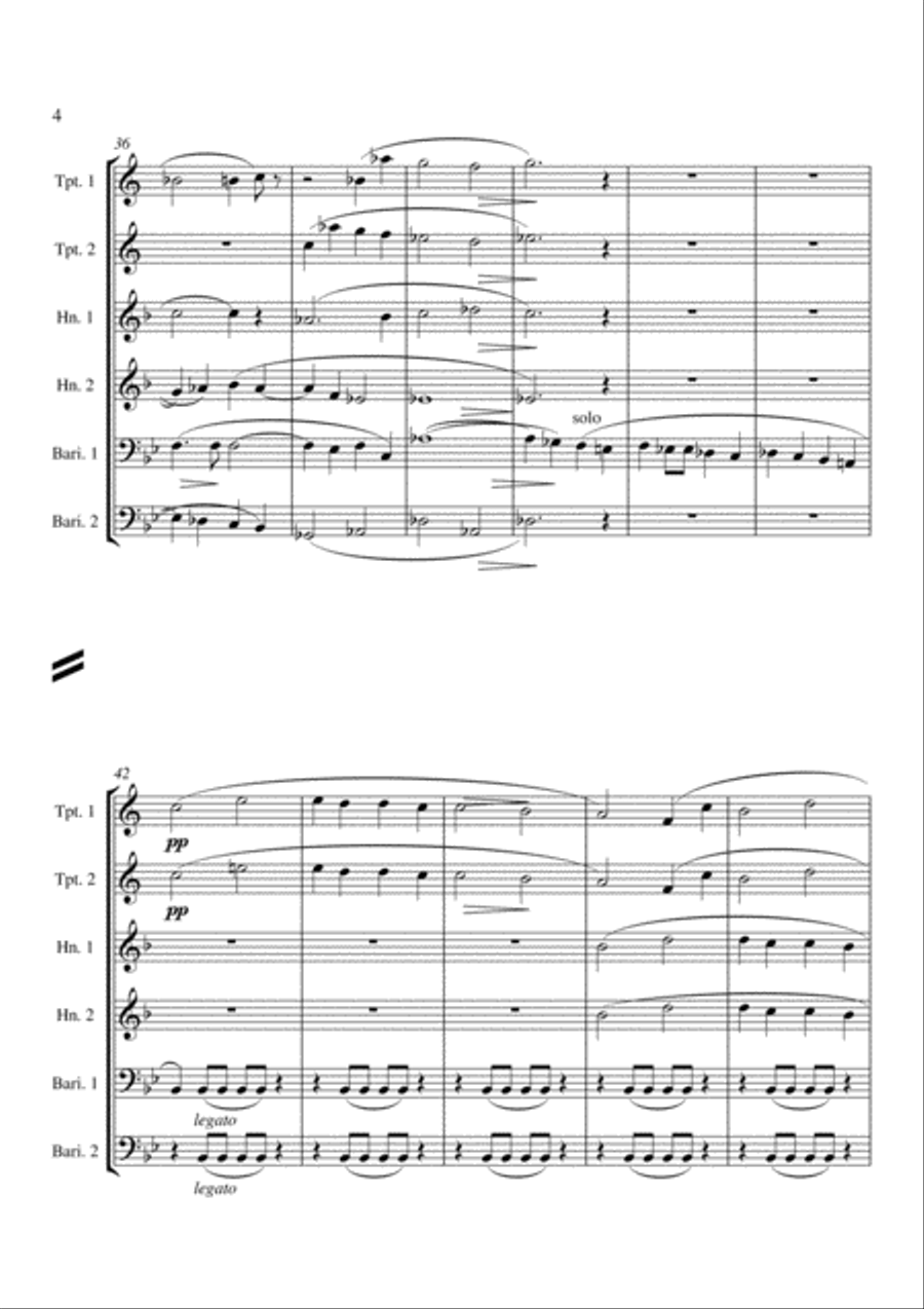 Quaerens Me from Grande Messe De Morts Chamber Music scores gallery preview page 4