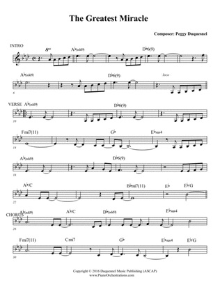 The Greatest Miracle (Instrumental Lead Sheet)