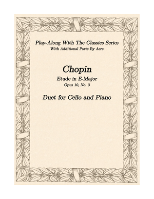 Chopin - Etude in E-Major - Piano & Cello Duet