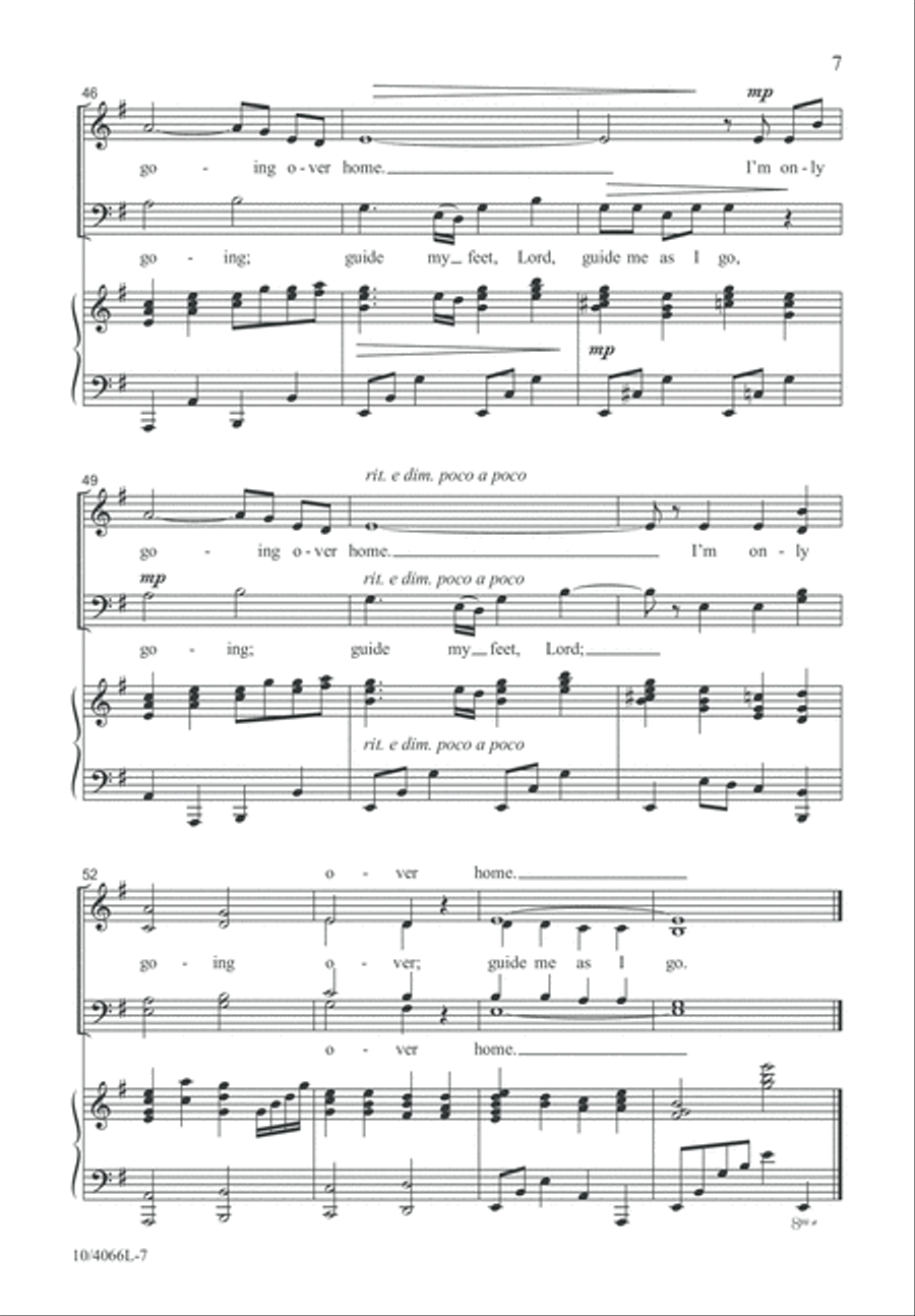 Guide My Wayfaring Feet 4-Part scores gallery preview page 8