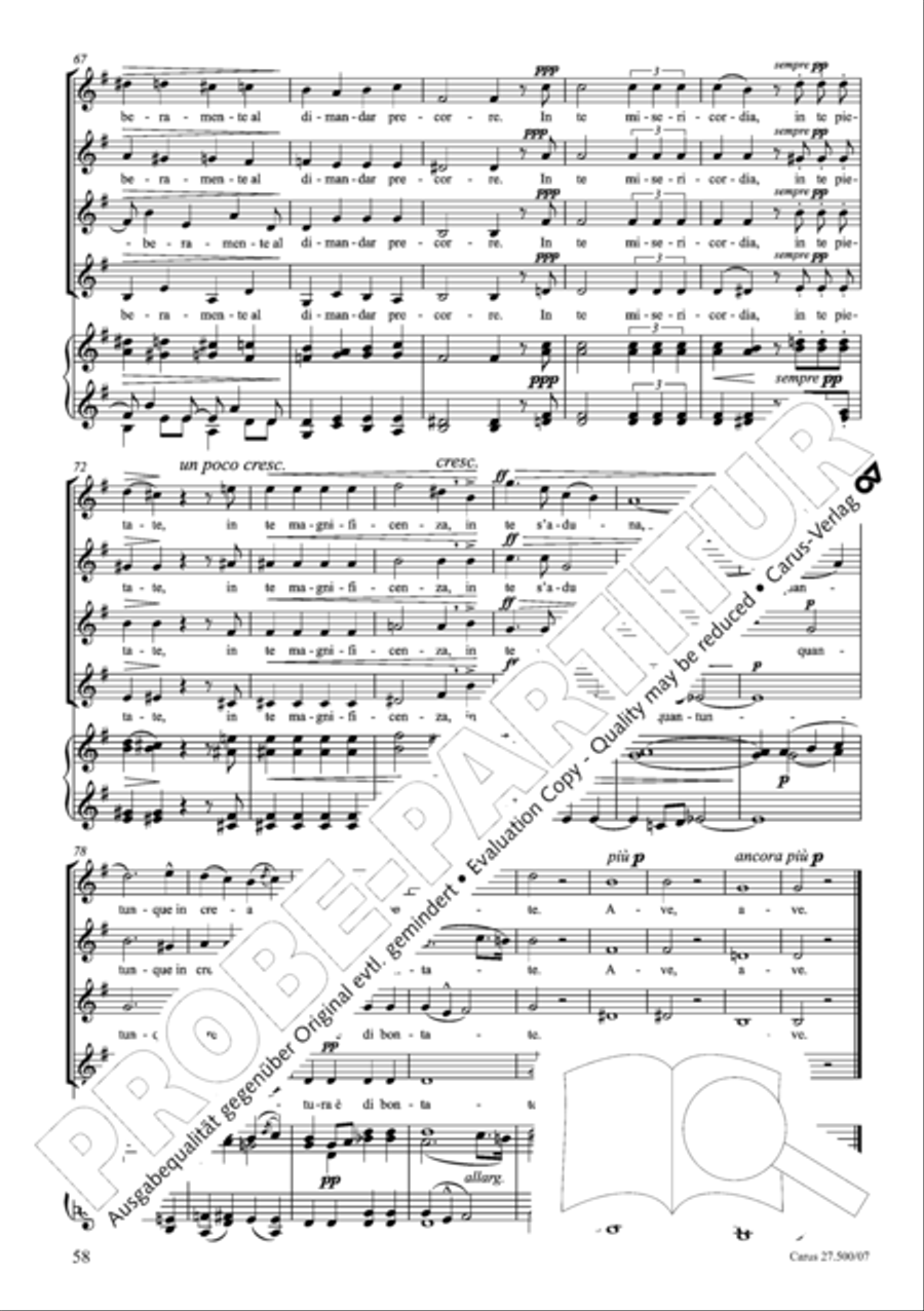 Quattro pezzi sacri Orchestra scores gallery preview page 59